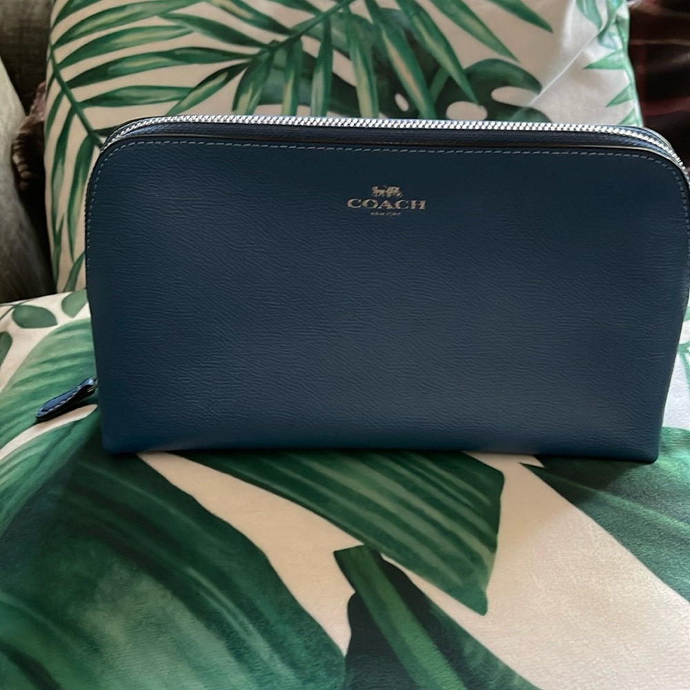 Coach  cosmetic bag blue
